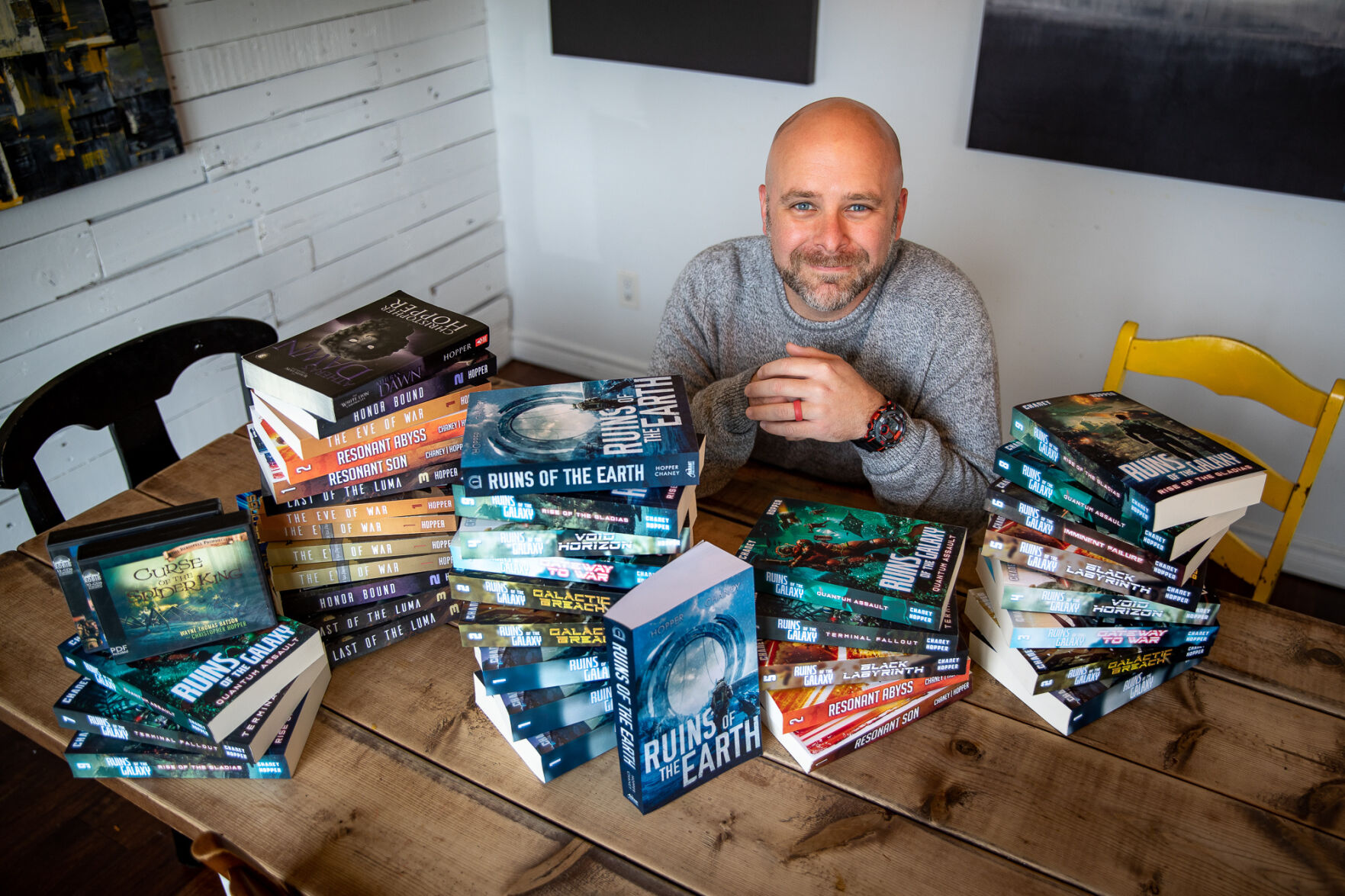 Former pastor finds his ‘super power’ in SCI-FI UNIVERSE Christopher Hopper a successful author after leap of faith